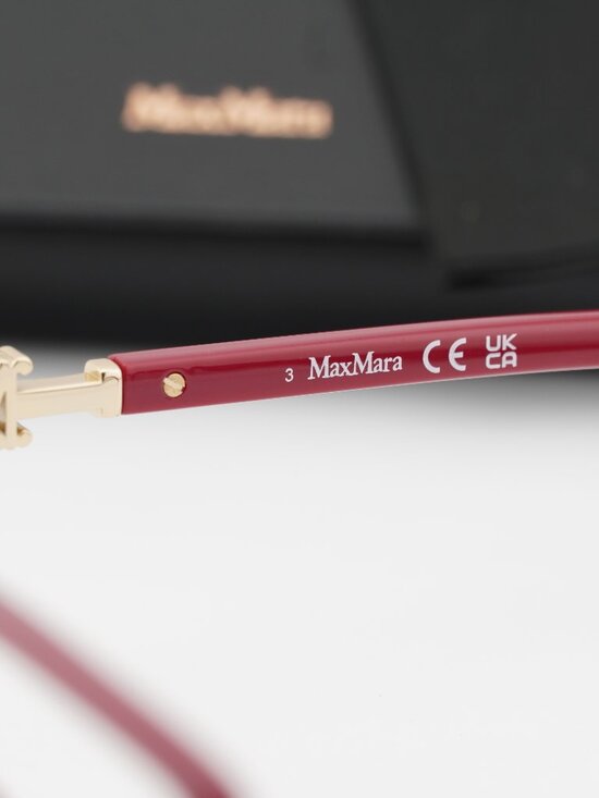 Max Mara MM5108-H 075 Square Eyeglasses - Fuchsia / Gold 55mm main image 5